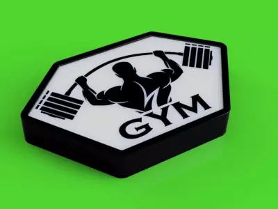 GYM Lamp RGB Led 3D print model