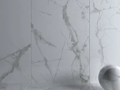 Wall Tiles Museum Glacier White Set 160x320 Set 4 Texture