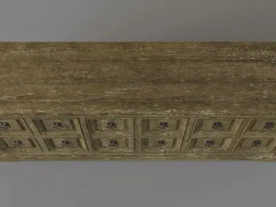 Home Entertainment La Grange Winchester Media Console 3D model