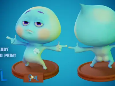 22  Soul Disney Pixar  3D print model - Fan Art 3D print model