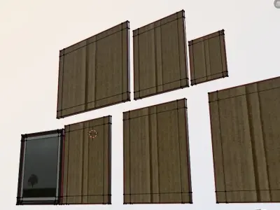 wall art architectural assets picture frames Low-poly 3D model