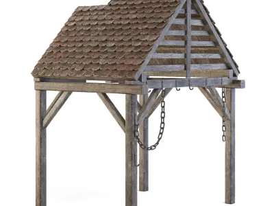 Forge Wooden Roof 3D model