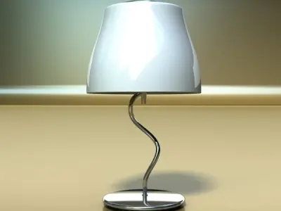 Modern Table Lamp 02 Circle T 28 3D model
