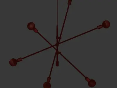 West Elm Mobile Chandelier Large 3D model