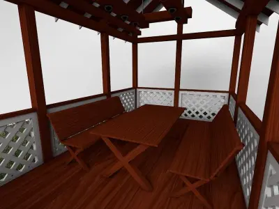 Arbor construction 3D model