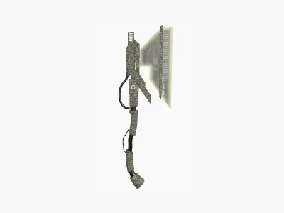 SciFi War Axe A10 Digital Camo - Sci Fi Weapon Design Low-poly 3D model