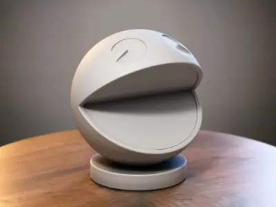 Pacman Headphone Stand  Cyborg Headset Stand 3D print model