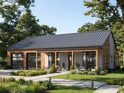 Modern 2 Bed Ground Floor House  Big Garage  Open Living 3D model