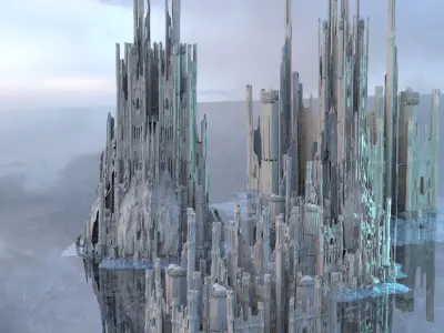 Valhalla Ancient Ruin Full set Tower Kit bash 3D 3D model
