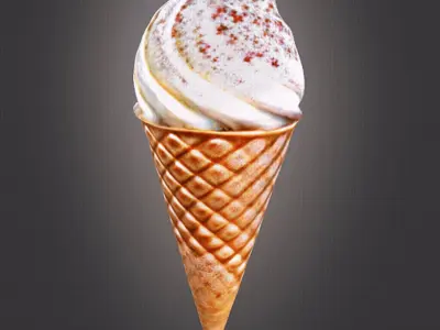 Ice cream cone 3D print model