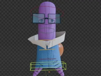 SNAIL  WEARING GLASS 3D model