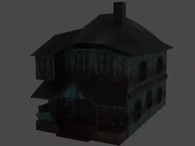 HorrorHome haunted house Free 3D model
