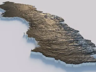 Sweden Terrain Country 3D model