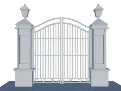 Iron gate v2 3D print model