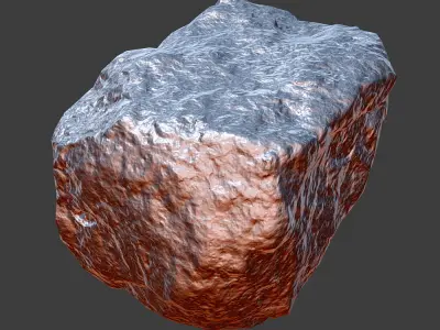 Cinder Debris Low-poly 3D model