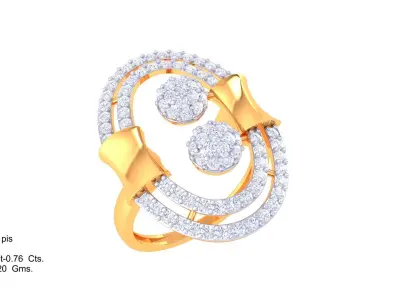 Women Ring MTL 3dm STL OBJ FBX Details 3D print model 2