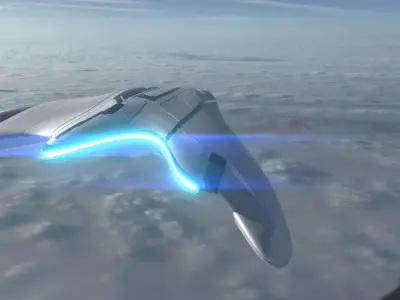 Asymmetric Spaceship 3D model