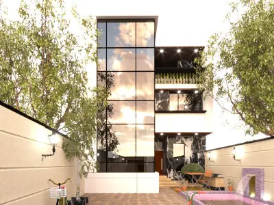 3D Model of a modern Villa collection with Unrivaled Detail 3D model