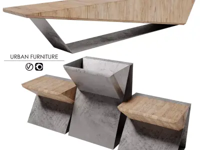 Urban Furniture v6 3D model