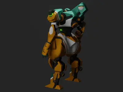 Sci-Fi robot  3D model buy