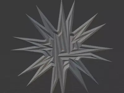 Sun Star Pendant Necklace 2 3D print model