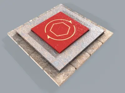 Altar  Low-poly 3D model