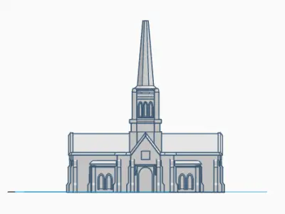 Birmingham England LDS Temple Statue Free 3D print model