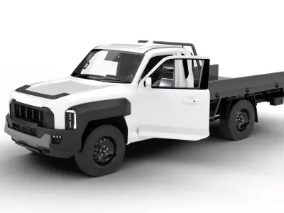Kia Tasman Single Cab Chassis 2026 HQ 3d model 3D model
