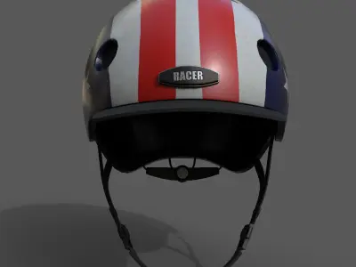 Helmet spot Generic camp human Hat 3d model  Low-poly 3D model