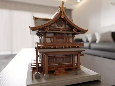 japanese temple 3D print model purchase