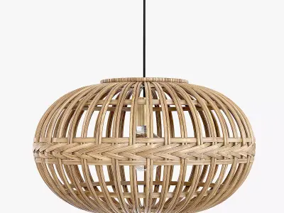 Eglo wicker rattan Hanging lamp 3D model