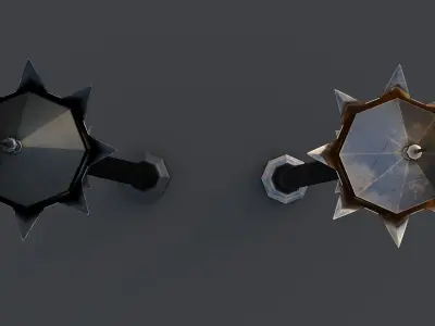 Venetian-style lamp post 3D model