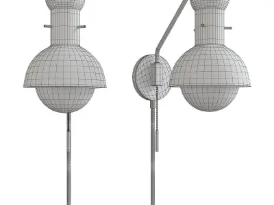 Mitzi Riley Glass Wall Sconce Low-poly 3D model