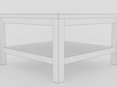 ikea middle table Free 3D model