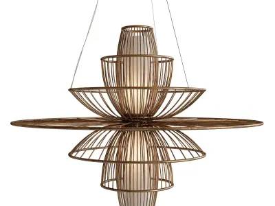 Currey Benjiro Chandelier 3D model