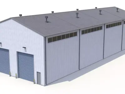 Industrial Building 27 PBR Low-poly 3D model