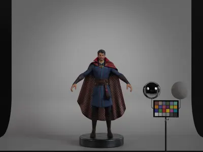 Doctor Strange Low-poly 3D model