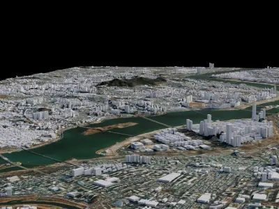 Seoul - South Korea 3D model