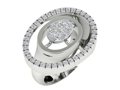 Women Ring Render 3dm STL MTL SLC JCD OBJ FBX Details 3D print model 68