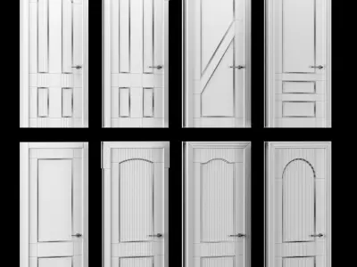 Door collection 40 pieces 3D model