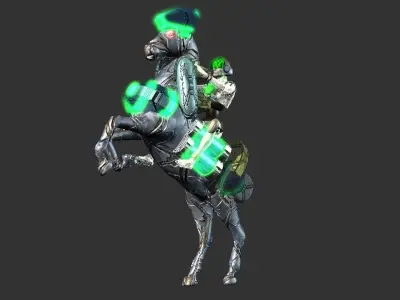 Lightning Galloper for iclone  Low-poly 3D model