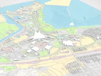 Cityscape Yas Park North Abu Dhabi 3D model