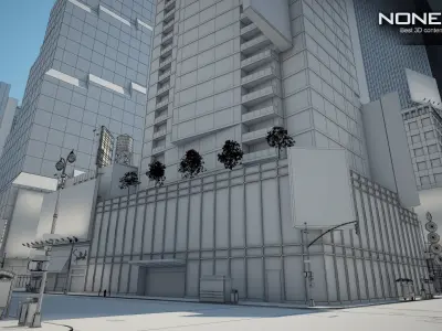 NYC Broadway - 7th Avenue Set 1 V2 3D model