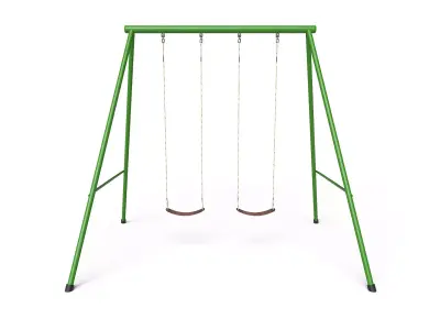 Swing Set Low-poly 3D model