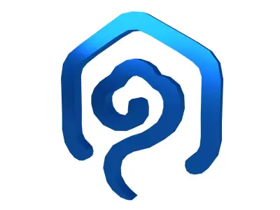 Ruyi Coin v1 002 Low-poly 3D model