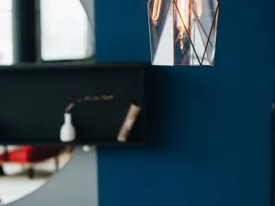 Pendant geometric glass light Quant Free 3D model