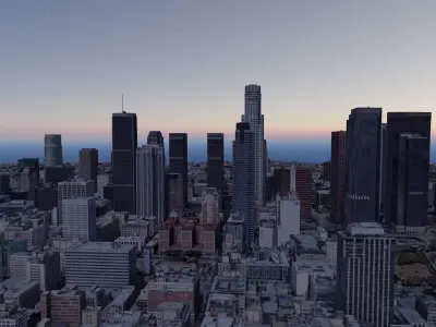 USA - Los Angeles City photogrammetry  3D model