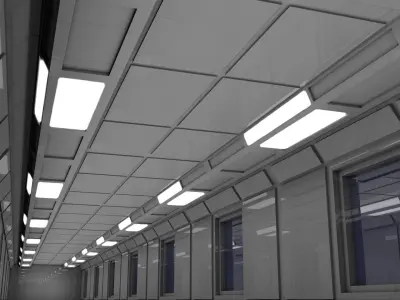 Sci Fi Interior 3D model buy