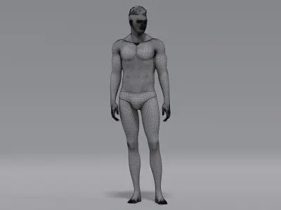  Male Diver Springboard Animated HQ Standard Edition 