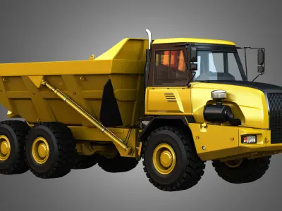 JD - 300D II Articulated Dump Truck  3D model
